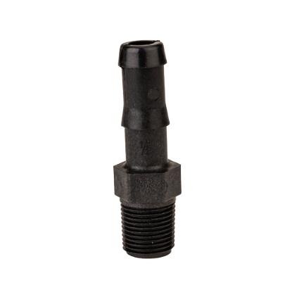 Picture of KING NIPPLE POLY HB038-050 3/8" MPT X 1/2" HOSE BARB