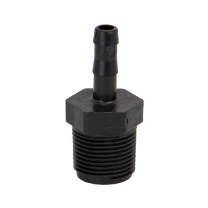 Picture of KING NIPPLE POLY HB075-038 3/4" MPT X 3/8" HOSE BARB