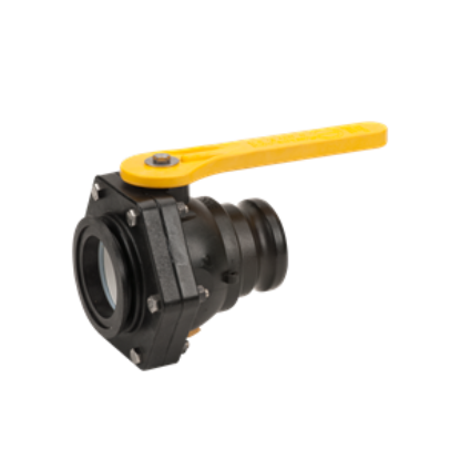 Picture of VALVE BANJO MVSF300FP POLY MANIFOLD STUBBY VALVE 3" FULL PORT FLANGE X 3" MALE CAMLOCK