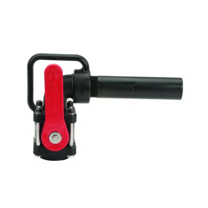 Picture of VALVE BANJO VA150 POLY W/ ANGLE HOSE END 1-1/2" FULL PORT