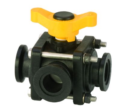 Picture of VALVE BANJO MV100SL POLY MANIFOLD 3-WAY SIDE LOAD VALVE 1" FLANGE