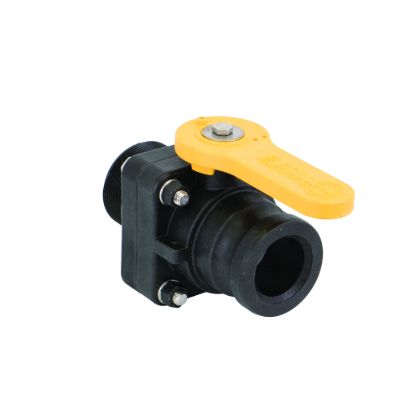 Picture of VALVE BANJO VSFMT200 POLY STUBBY VALVE 2" MALE CAMLOCK X 2" MPT