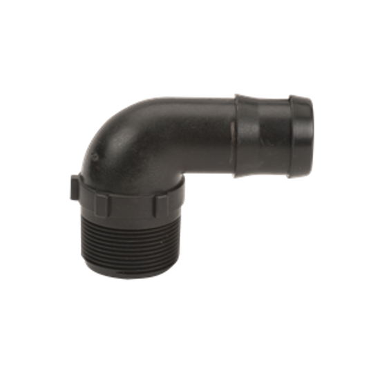 Picture of KING NIPPLE POLY HB150-90 1-1/2" MPT X 1-1/2" HOSE BARB