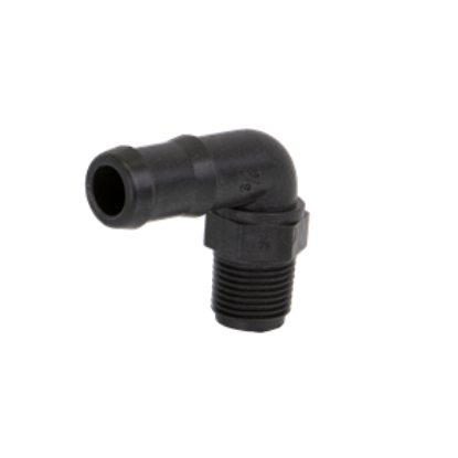 Picture of KING NIPPLE POLY HB050/075-90 1/2" MPT X 3/4" HOSE BARB