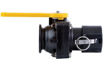 Picture of VALVE BANJO MVSD220FP POLY STUBBY VALVE 2" FULL PORT FLANGE X 2" FEMALE CAMLOCK